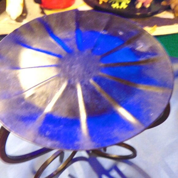 LARGE STURDY PARTYLITE BLACK CANDLE HOLDER - Picture 6 of 6